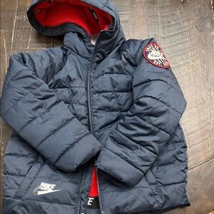 Nike Kids Puffer Jacket - Navy and Red